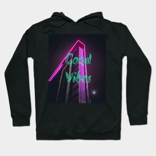 Good Vibes Vaporwave Outrun Vintage Hoodie